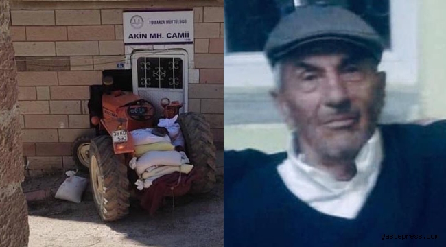 Kayseri Tomarza'da Traktörüyle cami duvarına çarpan sürücü öldü!