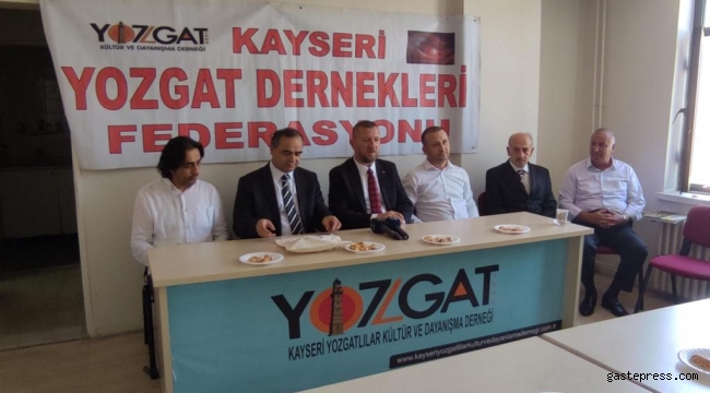 Kayseri Yozgatlılar Federasyonu Başkanı Deniz Çağan'a Hayırlı olsun ziyareti