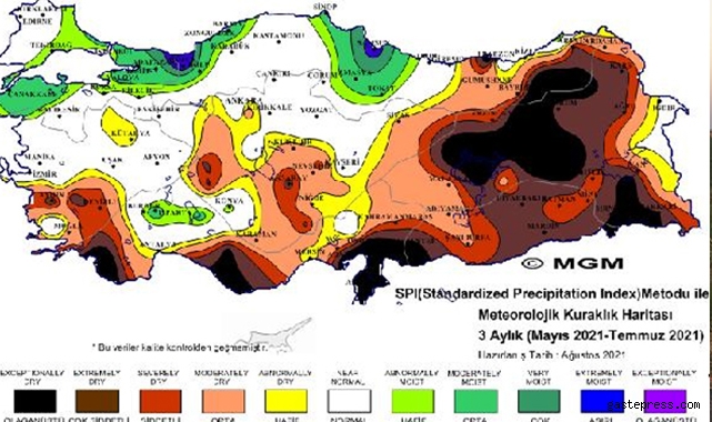 Korkutan haritalar: 'Olağanüstü' ve 'şiddetli kuraklık' yaşanıyor!