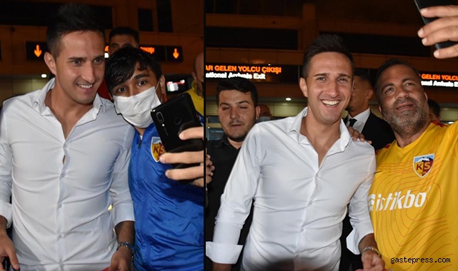 Mario Gavranovic'e Kayseri’de meşaleli karşılama!