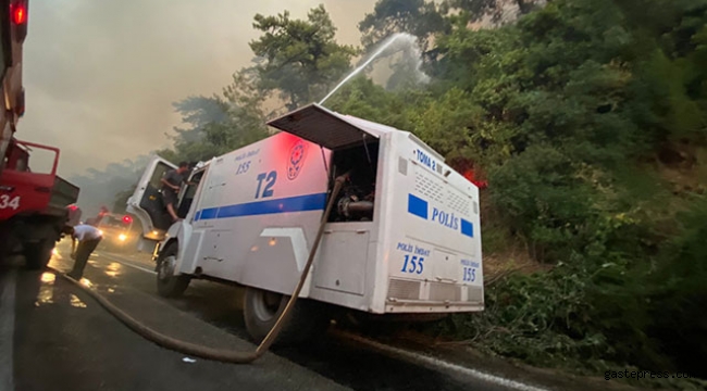 Orman yangınlarına TOMA ile müdahale!