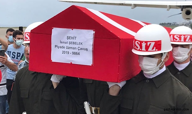 Şehit Uzman Çavuş Şebelek’in cenazesi, Trabzon’da!