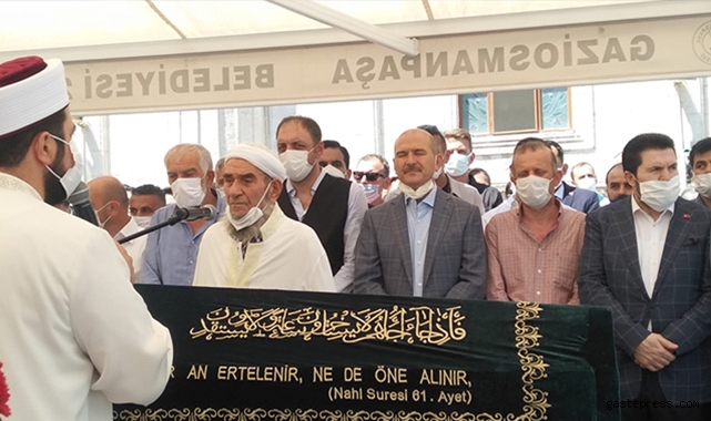 Süleyman Soylu'nun amcası son yolculuğuna uğurlandı!