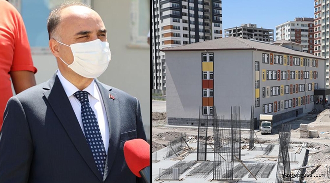 Kayseri Valisi Günaydın "9 Ay Önce Temelini Attığımız İlkokul Yeni Eğitim Öğretim Yılına  Yetişecek." 