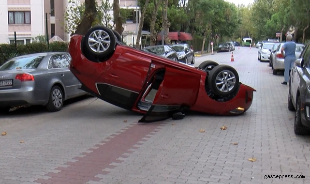 10 gün önce almıştı Bakırköy'de ara sokakta ters döndü!