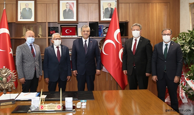 Başkanlardan MHP Kayseri Yeni İl Başkanına "Hayırlı Olsun" ziyareti!