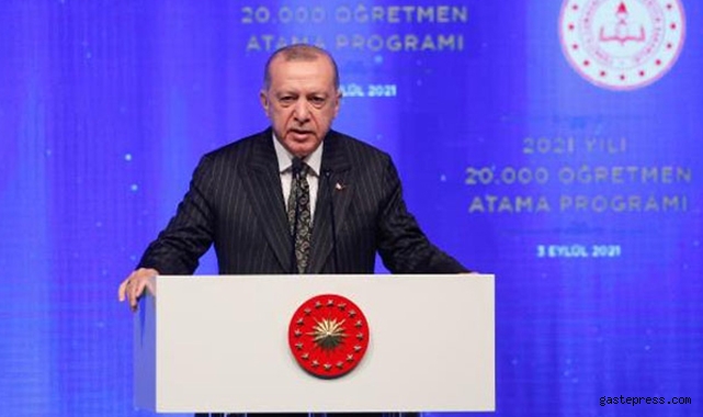 Erdoğan: Salgın hala devam ediyor, onları okuldan ayrı bırakma lüksümüz kalmadı!