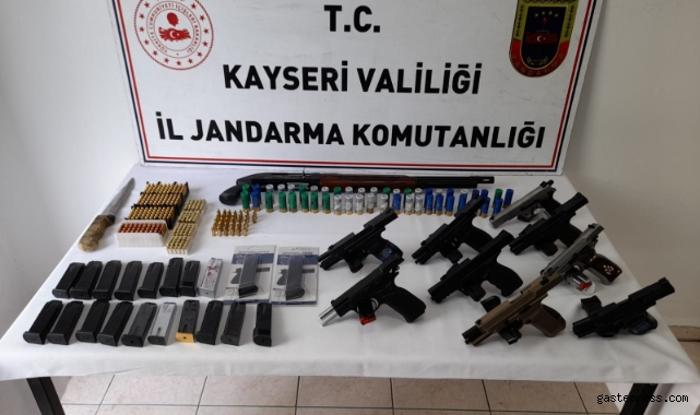 Kayseri’de kaçak silah ticareti operasyonu: 9 gözaltı!