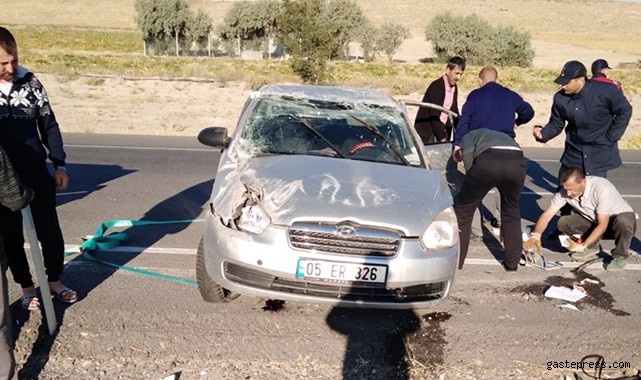 Kayseri’de otomobil takla attı: 4 yaralı!