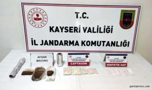 Kayseri’de uyuşturucu operasyonu: 1 gözaltı!