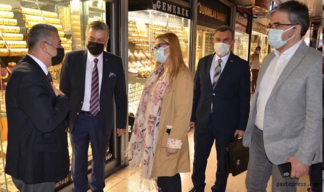 Kayseri Kazancılar Çarşısında COVID-19 Denetimi