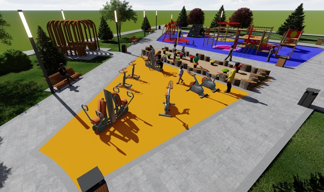Kayseri Kocasinan'da Ahmet Başkan'dan Çocuklara Çok Fonksiyonlu Farklı Bir Park!