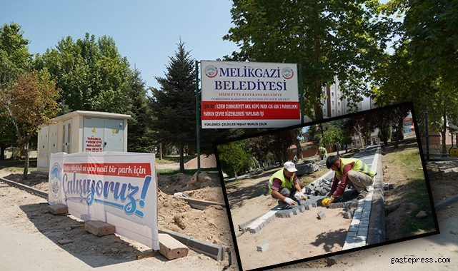 Kayseri Melikgazi'de parklar daha modern hale getiriliyor!