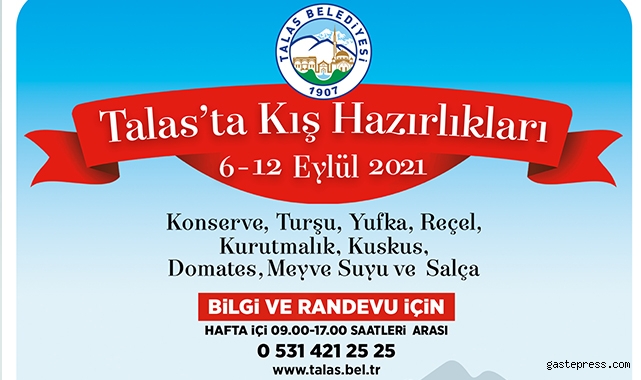 Kayseri Talas'ta Kış hazırlıkları başlıyor!