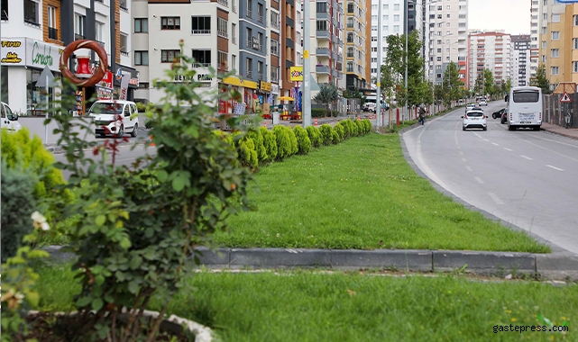 Kayseri Talas’ta yeşil alan çalışmaları devam ediyor!