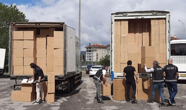 Kocaeli'de 20 milyon 500 bin adet makaron ele geçirildi!