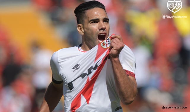 Radamel Falcao, Vallecano kariyerine golle başladı!