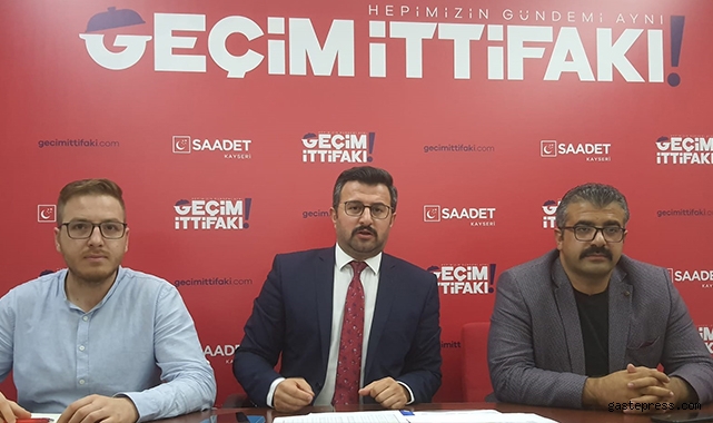  Saadet Partisi Kayseri İl Başkanı Av. Baki Coşkun, "Vatandaş mağdur ediliyor"