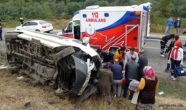 TIR'la çarpışan işçi servisindeki 13 kişi yaralandı!