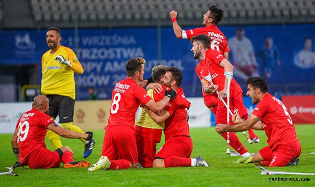 Türkiye Ampute Futbol Milli Takımı, ikinci kez Avrupa Şampiyonu oldu!