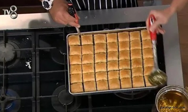 Tv8 MasterChef'te fırına 35 dilimle giren baklava 42 dilim çıktı!