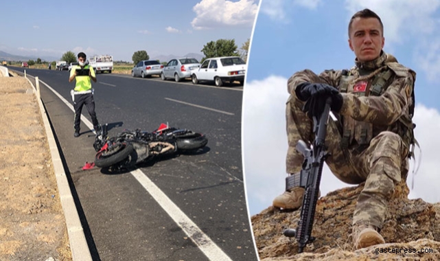 Uzman çavuş, motosiklet kazasında hayatını kaybetti!
