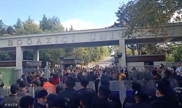 Boğaziçi tutuklamaları için yapılan eyleme polis müdahalesi: Çok sayıda gözaltı!