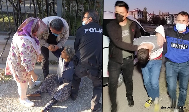 Çaldığı otomobille kovalamaca sonucu yakalandı, tutuklandığı adliyede annesi saldırdı!