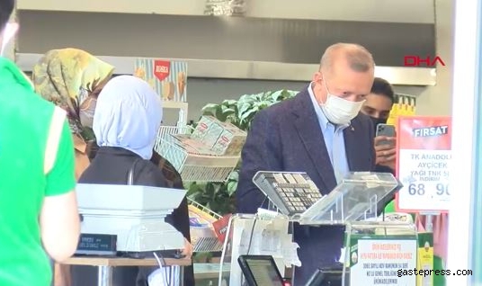 Cumhurbaşkanı Erdoğan market alışverişi sonrası açıklama yaptı!