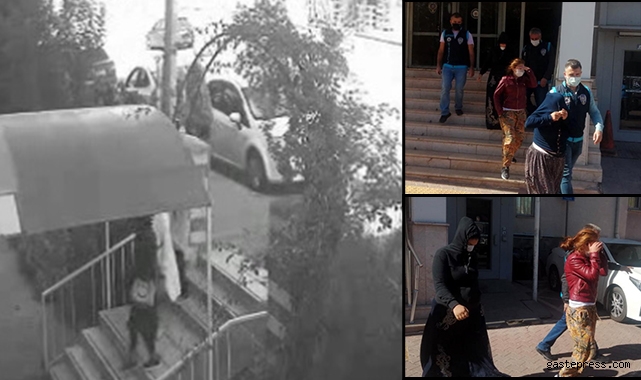 Evlerden 130 bin liralık ziynet eşyası çalan 4 kadın yakalandı!