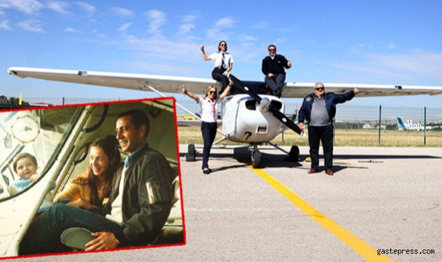 Göklere aşık pilot aile!