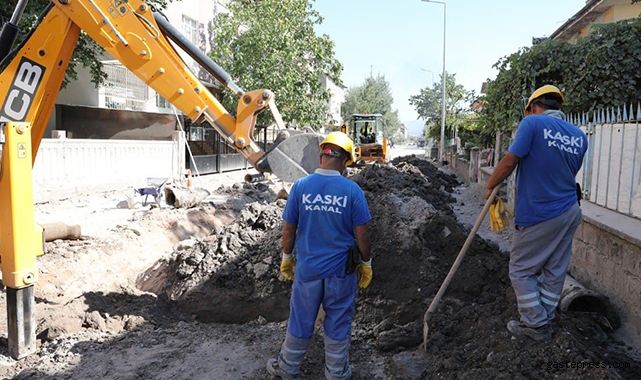 KASKİ, Ekonomik ömrünü tamamlamış hatları yeniliyor!