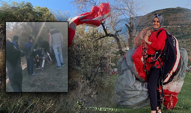 Kayalık alana düşen paraşütçü hayatını kaybetti!