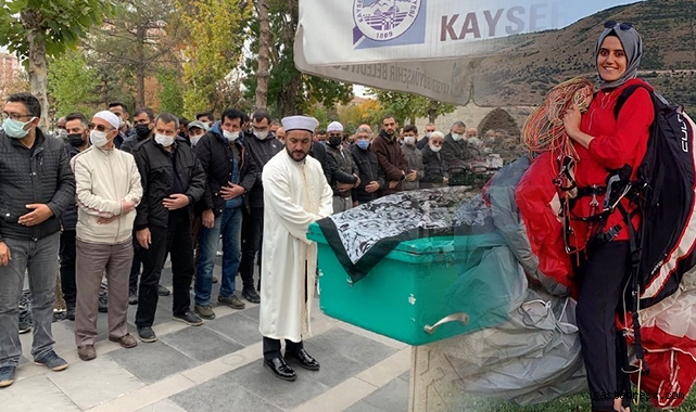 Kayalık alana düşerek hayatını kaybeden paraşütçü son yolculuğuna uğurlandı!