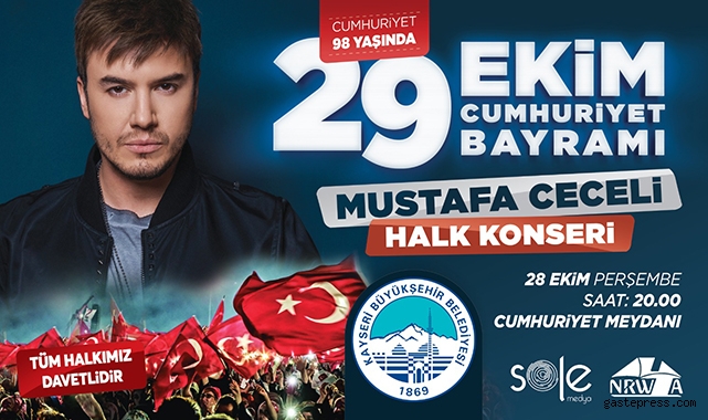 Kayseri Büyükşehir'den 29 Ekim'e özel konser!
