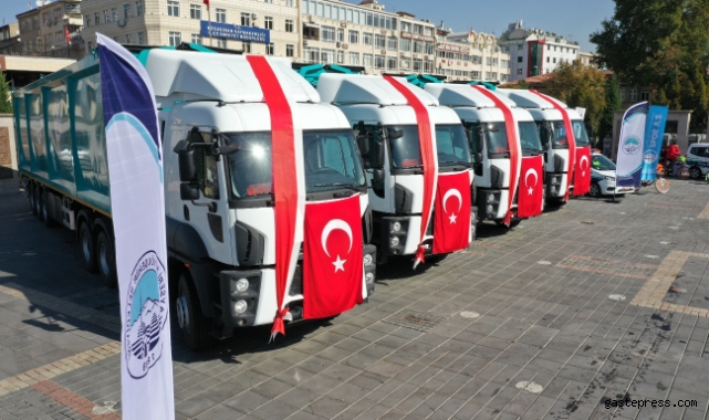 Kayseri Büyükşehir'in 6 Milyon TL'lik araçları ile hafriyat yönetim sistemi tanıtıldı!
