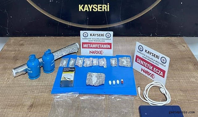 Kayseri'de iki uyuşturucu operasyonuna 2 tutuklama!