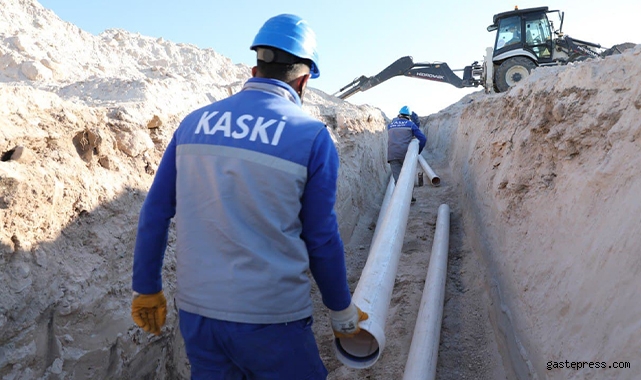 Kayseri KASKİ, İncesu ilçesi Tahirini mahallesi'ndeki su sıkıntısını çözüyor!