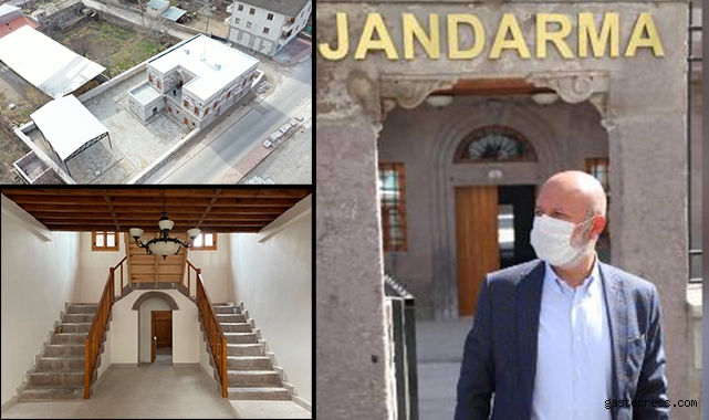 Kayseri Kocasinan'ın Restore ettiği 2 asırlık Jandarma Konağı gün sayıyor!