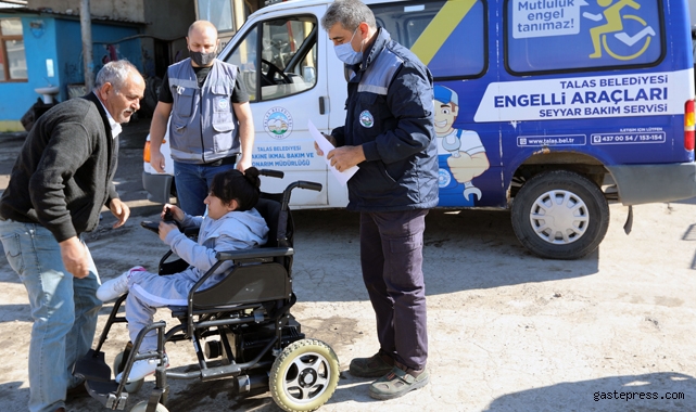 Kayseri Talas Belediyesi'nin 'Engelli Araçları Bakım Onarım Ünitesi' can simidi olmaya devam ediyor!