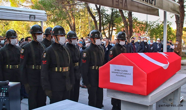 Kore Gazisi Mehmet Güleryüz son yolculuğuna uğurlandı!