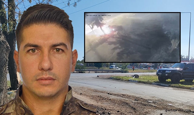 Özel harekat polisinin kaza anı kamerada!