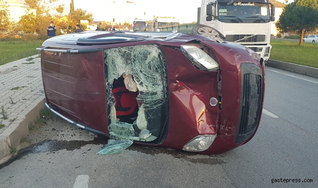 Samsun'da kavşakta feci kaza!