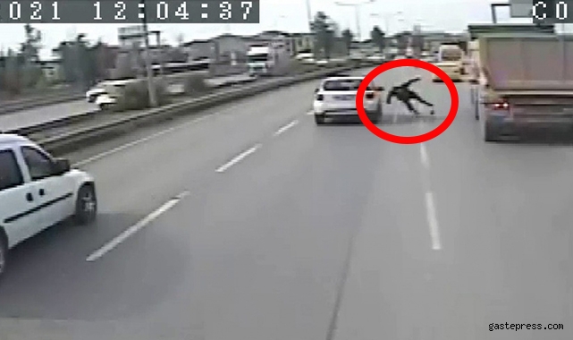 Şile otobanında inanılmaz kaza: o anlar kamerada!