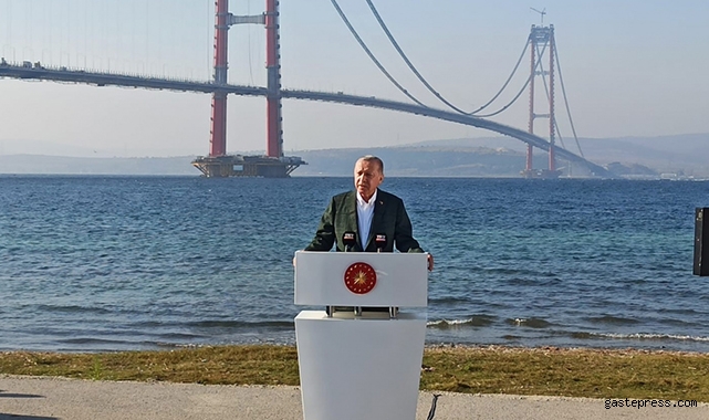 Cumhurbaşkanı Erdoğan'dan 1915 Çanakkale Köprüsü'nde Kanal İstanbul mesajı