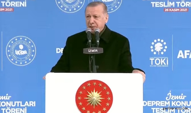 Cumhurbaşkanı Erdoğan İzmir'de Deprem Konutları Teslim Töreni'nde!