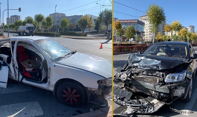Kayseri’de trafik kazası: 2 yaralı!