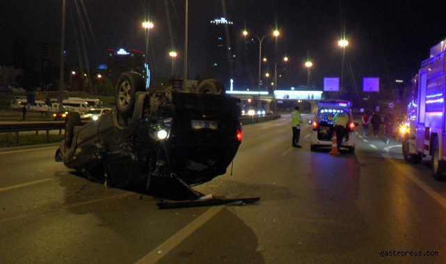 Maltepe’de makas atarak ilerleyen sürücü kazaya neden oldu!