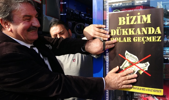 Pendik'te kapı kapı esnafı dolaşıp doları boykot ettiler!