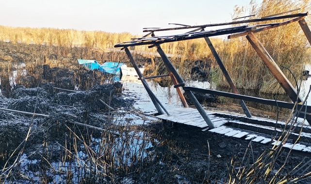 Sultan Sazlığı&#039;ndaki yangının hasarı gün ağarınca ortaya çıktı!